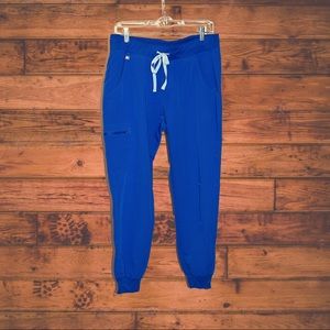Royal blue, medium high waisted Fig Joggers- women’s scrub pants.
